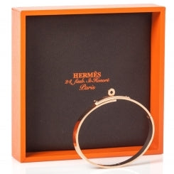 Hermes 18k Rose Gold Kelly Diamond Bangle 5 of 5