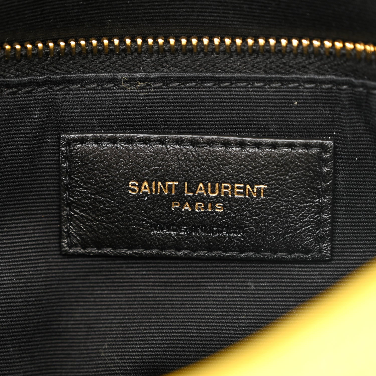 Saint Laurent Canvas Quilted Toy Loulou Puffer Monogram Chain Satchel Jaune Citron 6 of 10