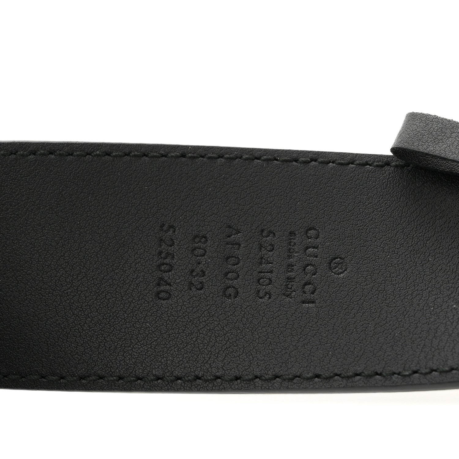Gucci Moon Calfskin Torchon Double G 25mm Belt 80 32 Black 5 of 5