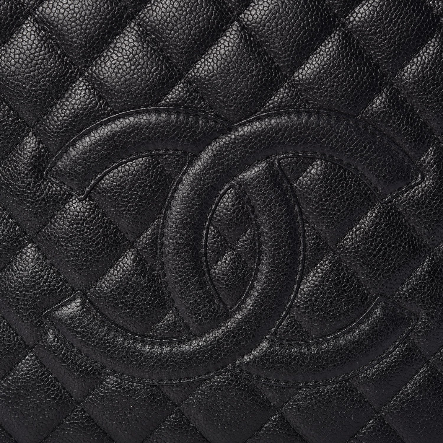 Chanel Caviar Quilted Grand Shopping Tote GST Black 11 of 13