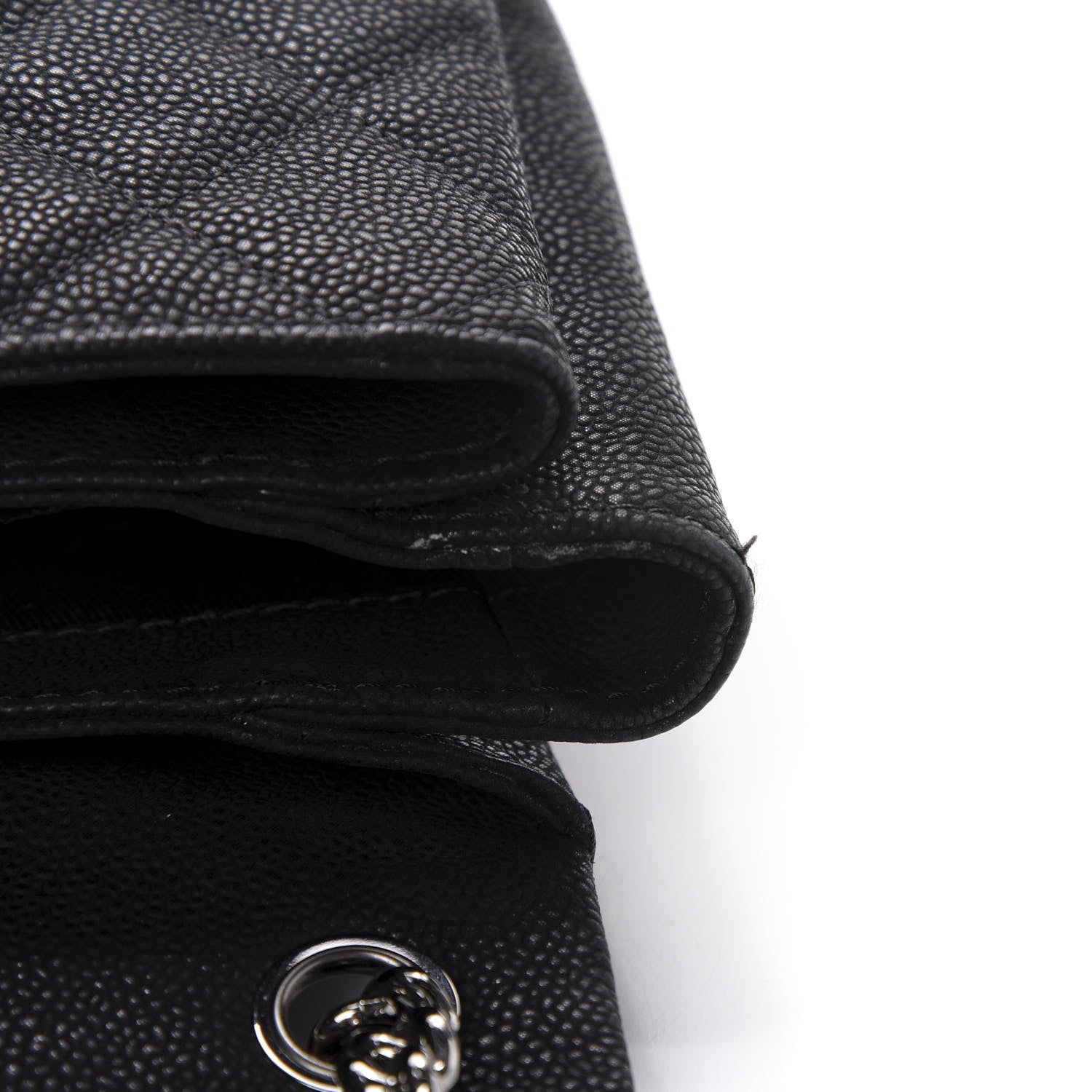 Chanel Iridescent Caviar Quilted Medium Lady Pearly Flap Black 12 of 16