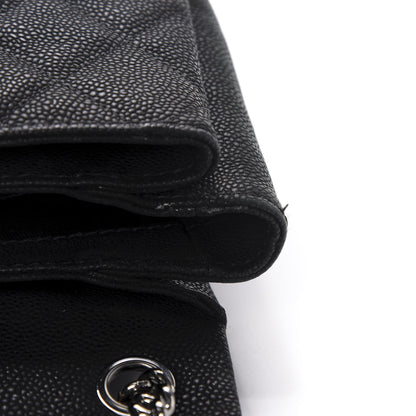 Chanel Iridescent Caviar Quilted Medium Lady Pearly Flap Black 12 of 16