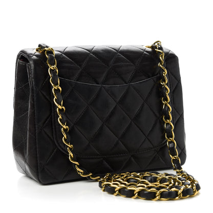 Chanel Lambskin Quilted Mini Square Flap Black 3 of 10