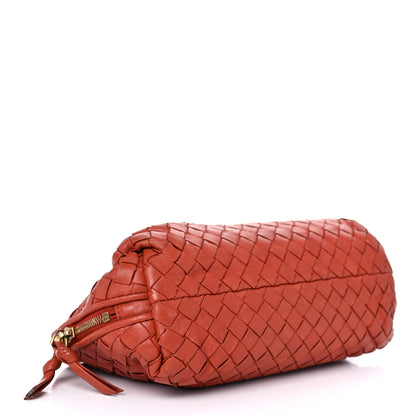 Bottega Veneta Nappa Intrecciato Cosmetic Case Red 4 of 22