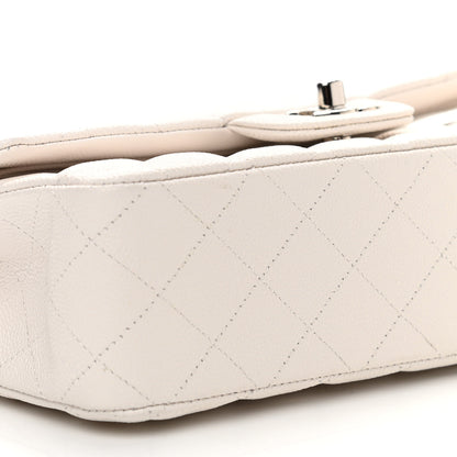 Chanel Caviar Quilted Medium Double Flap White 8 of 9
