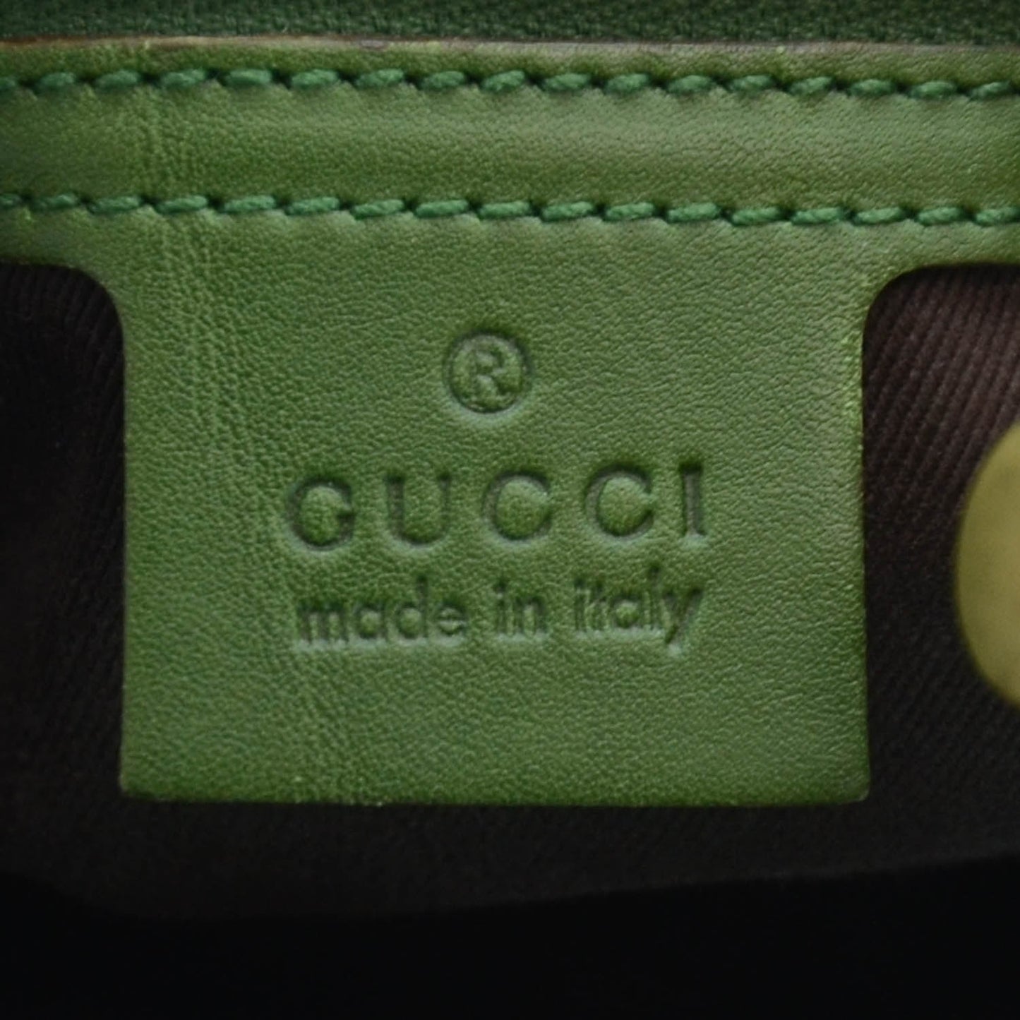 Suede Monogram Web Piston Lock Jackie O Hobo Green