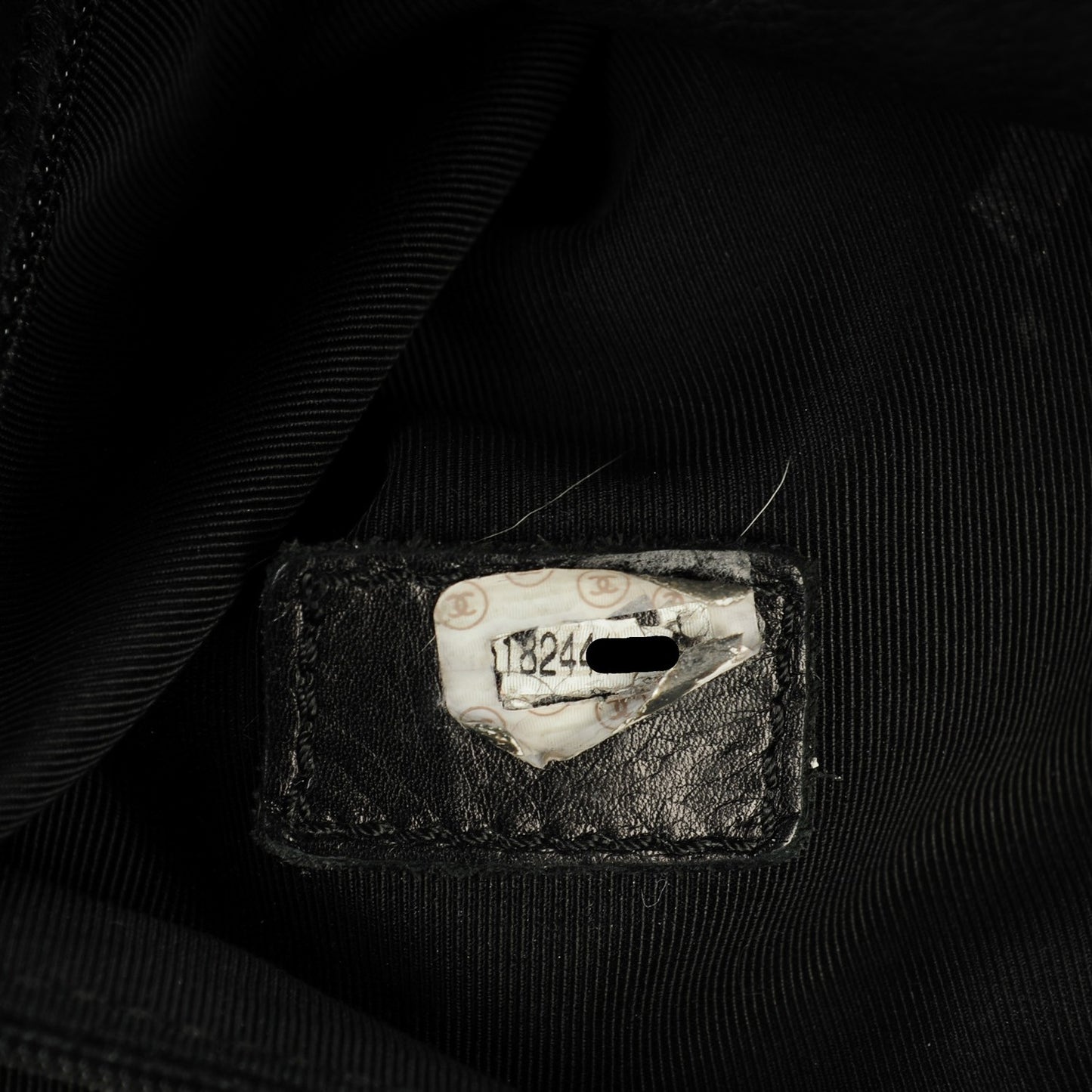 Lambskin Quilted CC Flap Shoulder Bag Black
