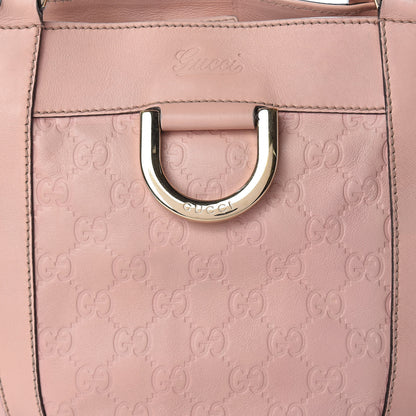 Gucci Guccissima Small Gold D Ring Tote Pink 8 of 17