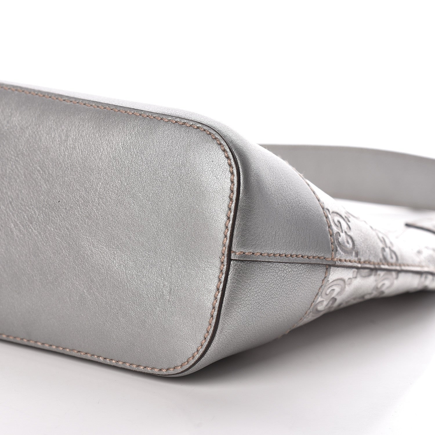 Gucci Metallic Guccissima Small Hobo Silver 10 of 10