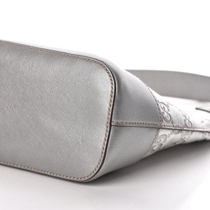 Gucci Metallic Guccissima Small Hobo Silver 10 of 10