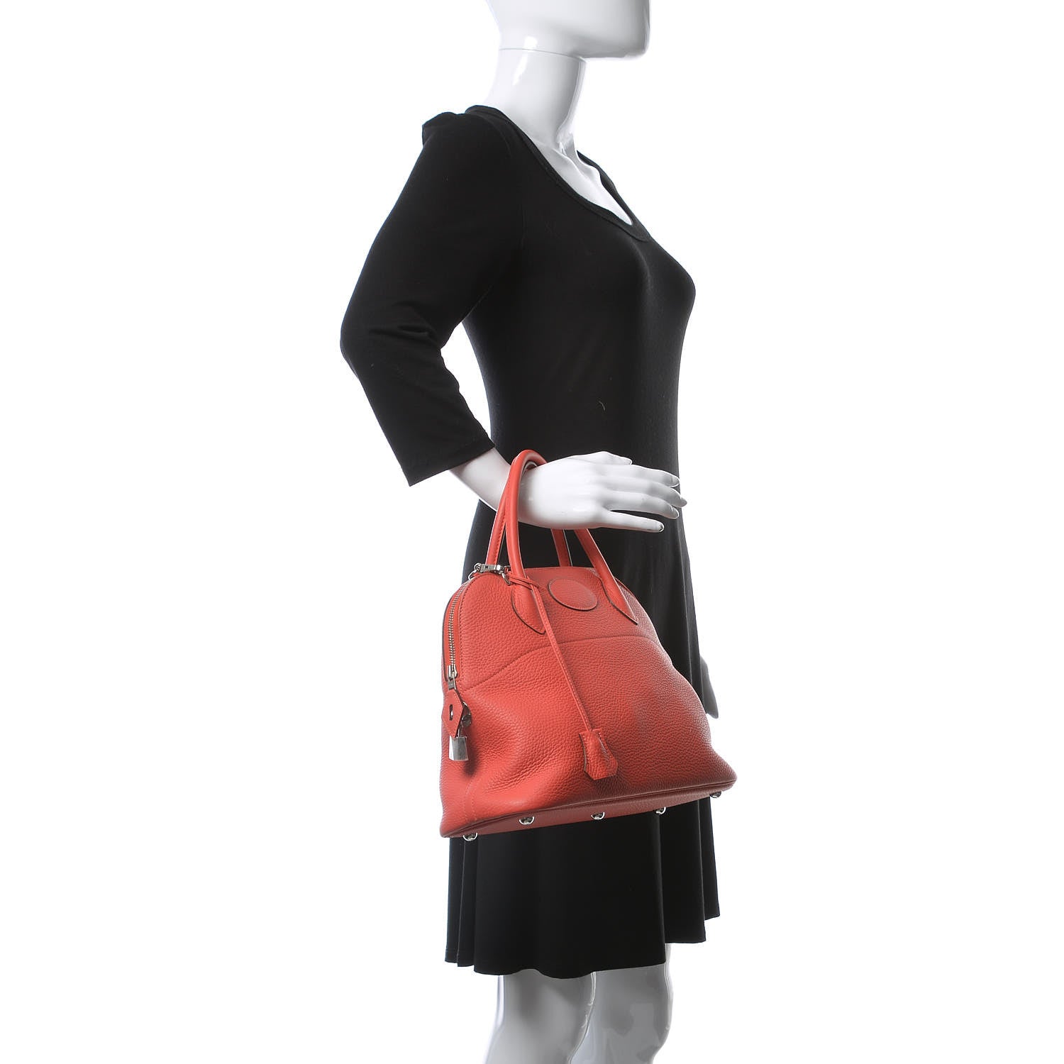 Hermes Taurillon Clemence Bolide 31 Rouge Pivoine 3 of 11