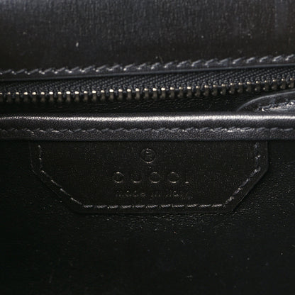 Gucci Boarded Dyana Lux Calfskin Web Monochrome Small Bamboo 1947 Top Handle Bag Black 6 of 9