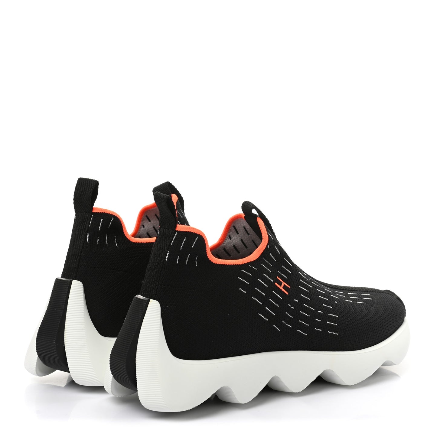 Technical Canvas Goatskin Womens Eclair Sneakers 38 Black