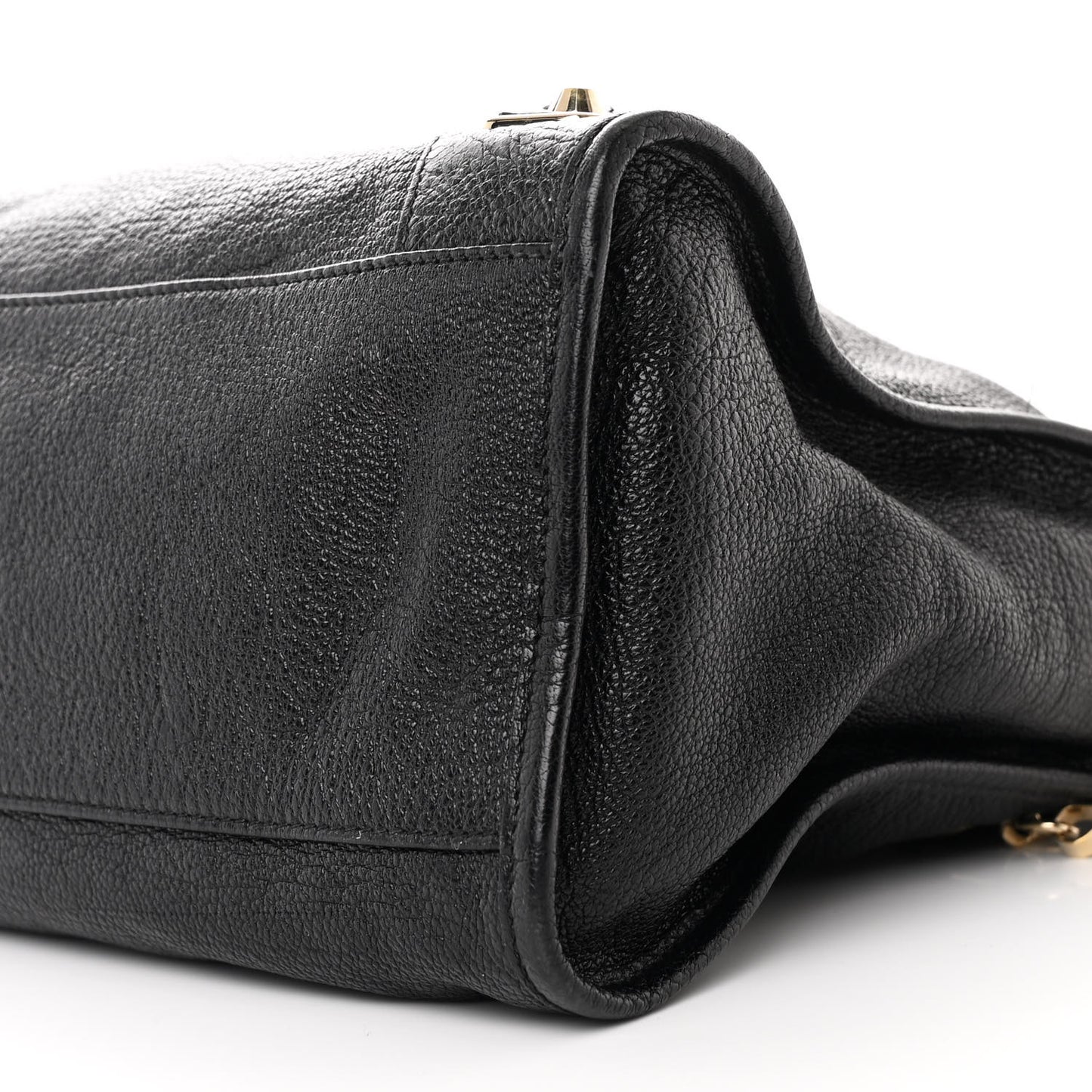 Chevre Gold Metallic Edge Hardware City Black