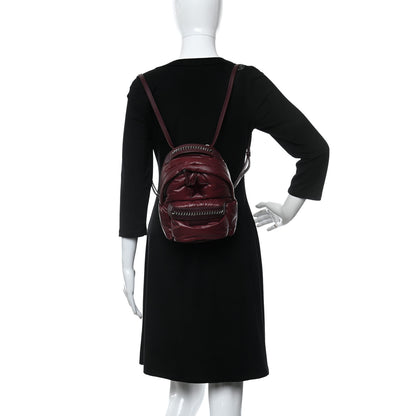 Stella McCartney Polyamide Falabella Go Glitter Stars Backpack Burgundy 2 of 12