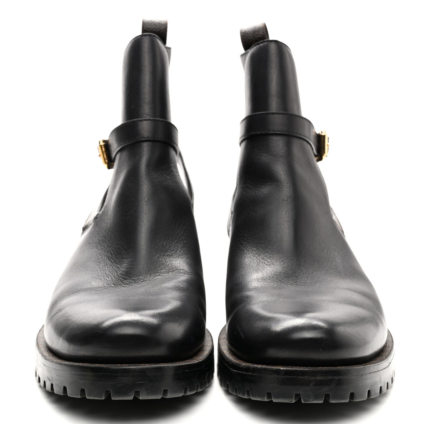 Calfskin Monogram Discovery Flat Ankle Boots 41 Black
