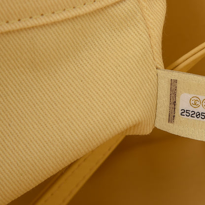 Chanel Canvas Medium Deauville Tote Light Yellow 8 of 9