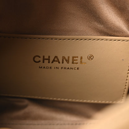 Chanel Caviar Quilted Small Chanel 25 Handbag Beige 6 of 10
