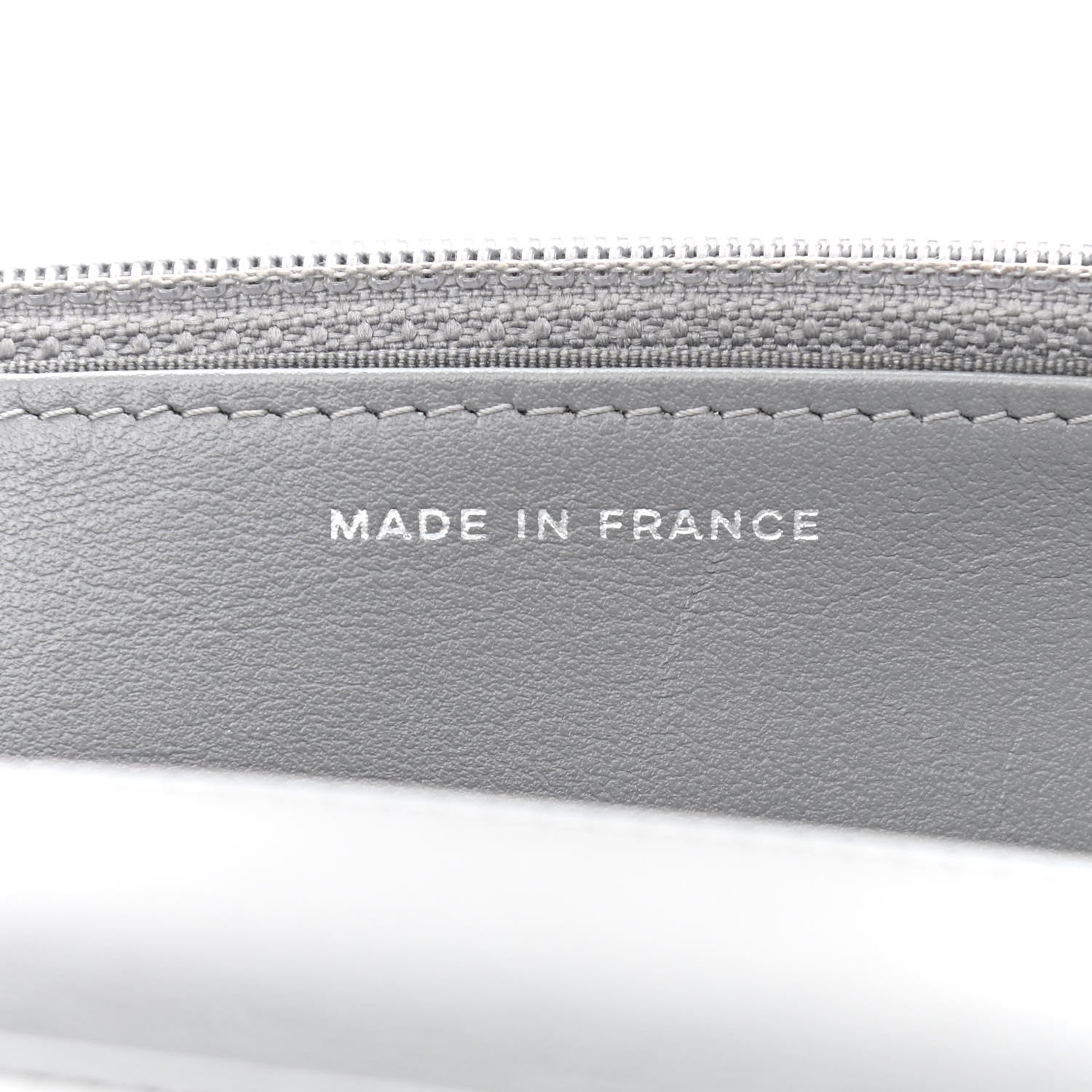 Chanel Caviar Chevron Quilted Boy Wallet On Chain WOC Grey 7 of 12