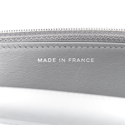 Chanel Caviar Chevron Quilted Boy Wallet On Chain WOC Grey 7 of 12