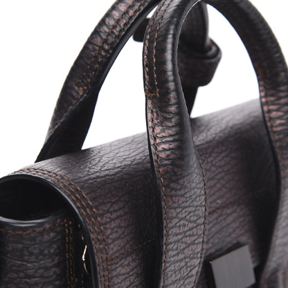 3.1 Phillip Lim 3.1 Metallic Textured Calfskin Mini Pashli Satchel Burgundy 10 of 13
