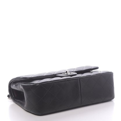 Chanel Lambskin Quilted Jumbo Double Flap Black 4 of 11