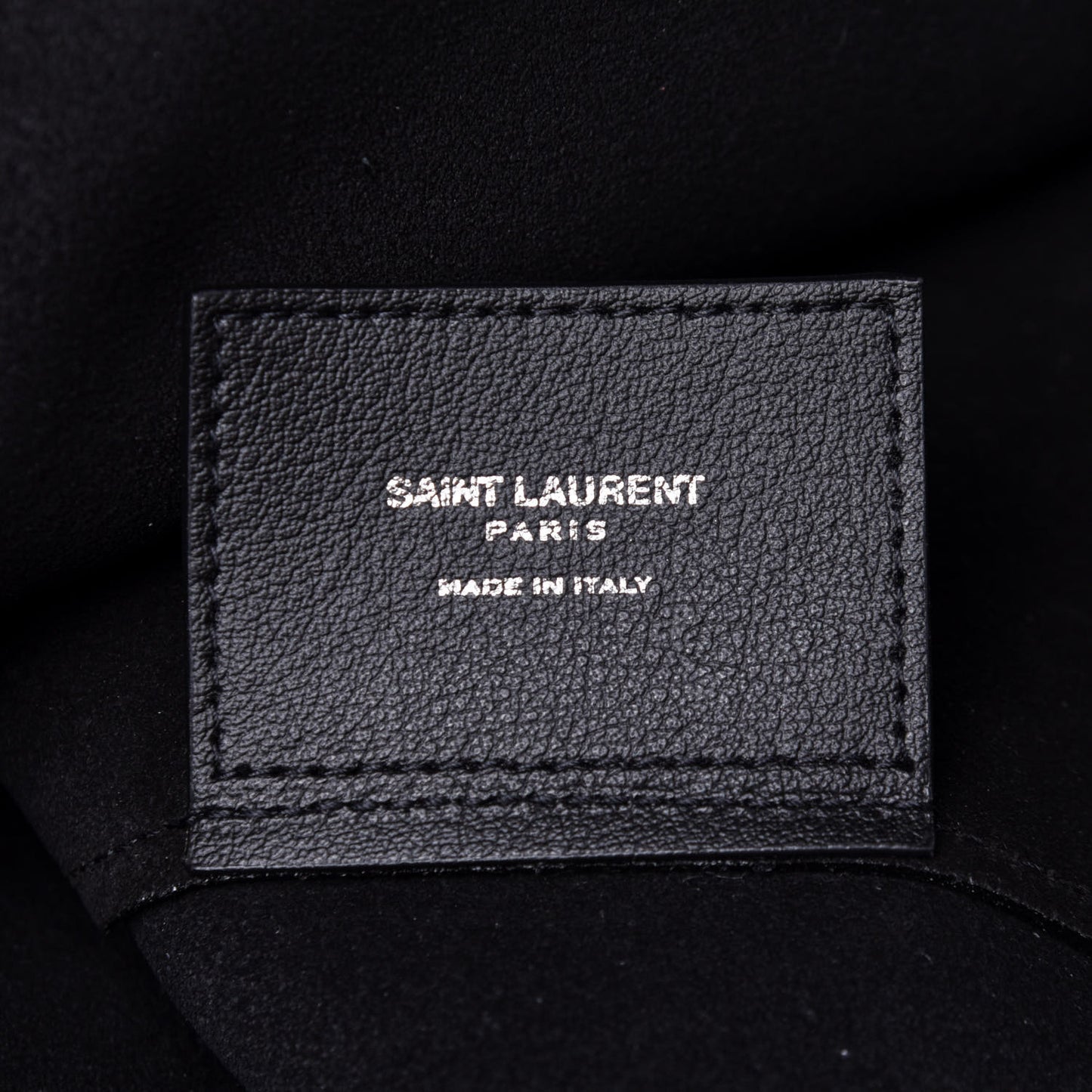 Calfskin Bold Shopping Tote Black