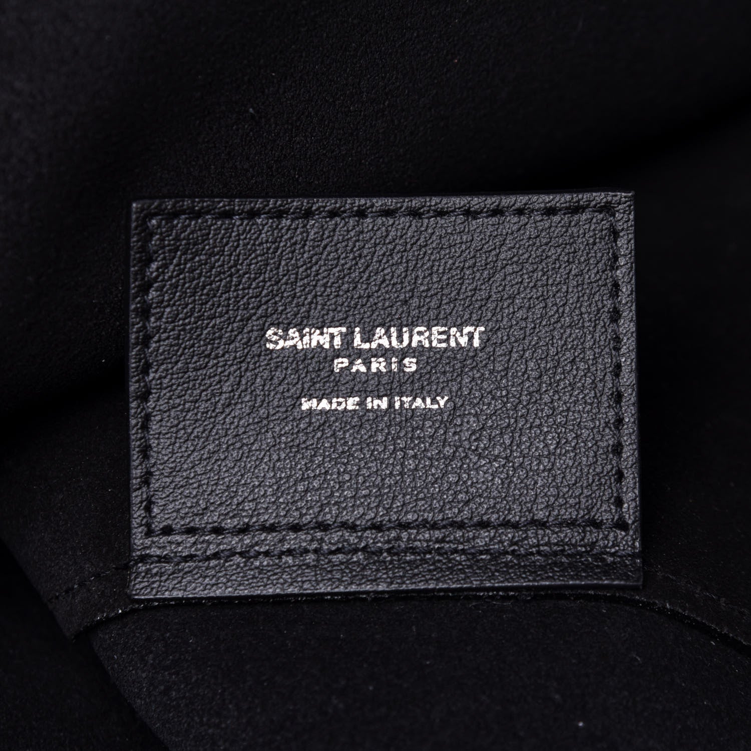 Saint Laurent Calfskin Bold Shopping Tote Black 5 of 9