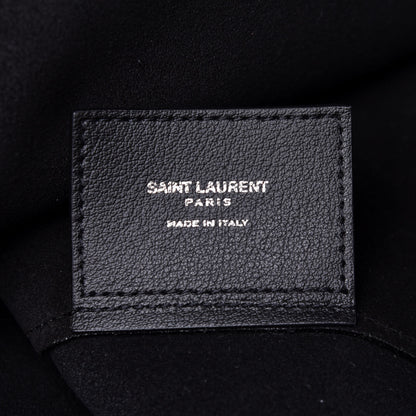 Saint Laurent Calfskin Bold Shopping Tote Black 5 of 9