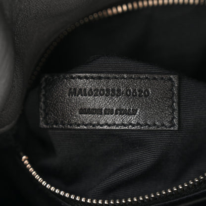 Saint Laurent Lambskin Quilted Toy Loulou Puffer Monogram Chain Satchel Storm 7 of 11