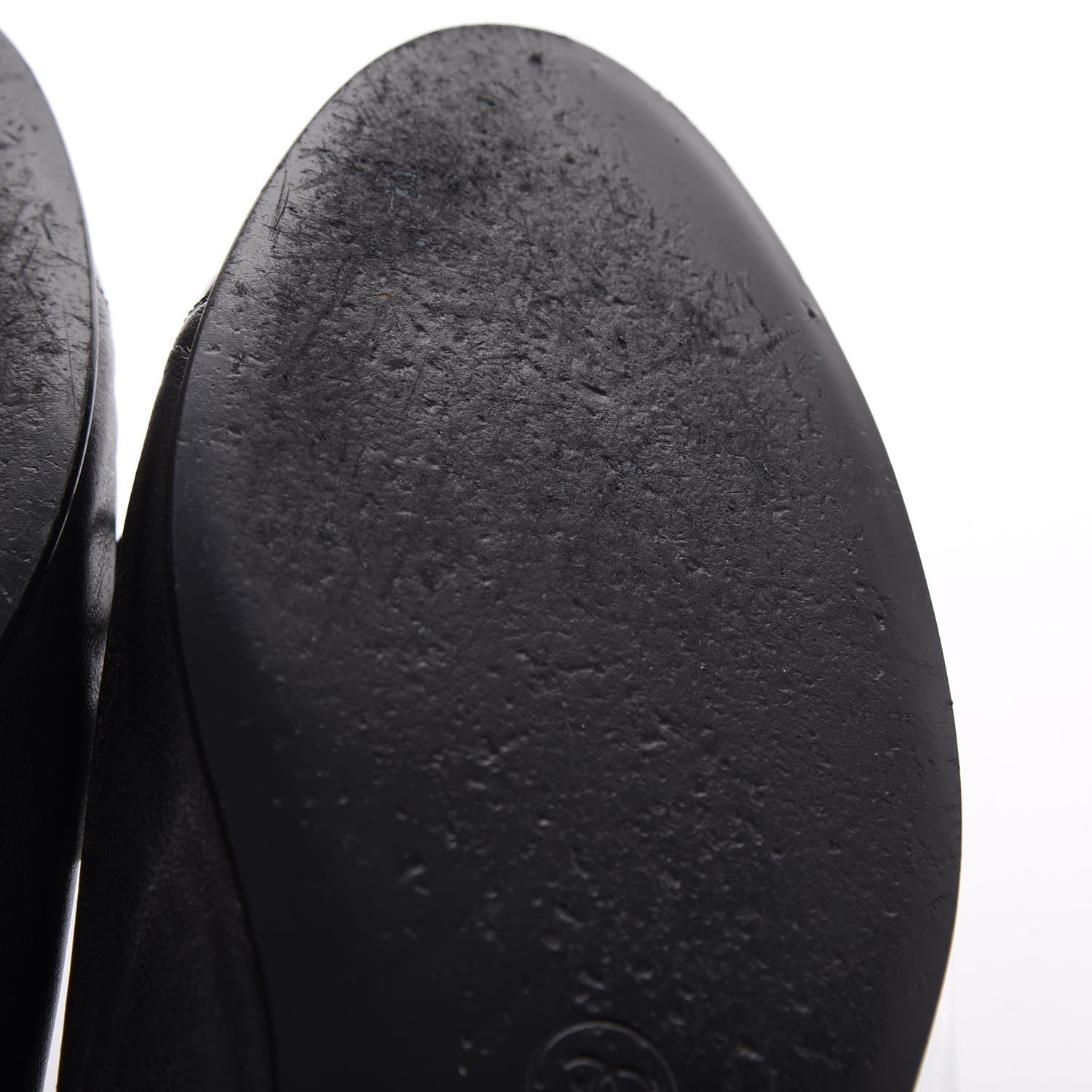 Chanel Lambskin Patent Cap Toe Ballerina Flats 38 Black 12 of 14