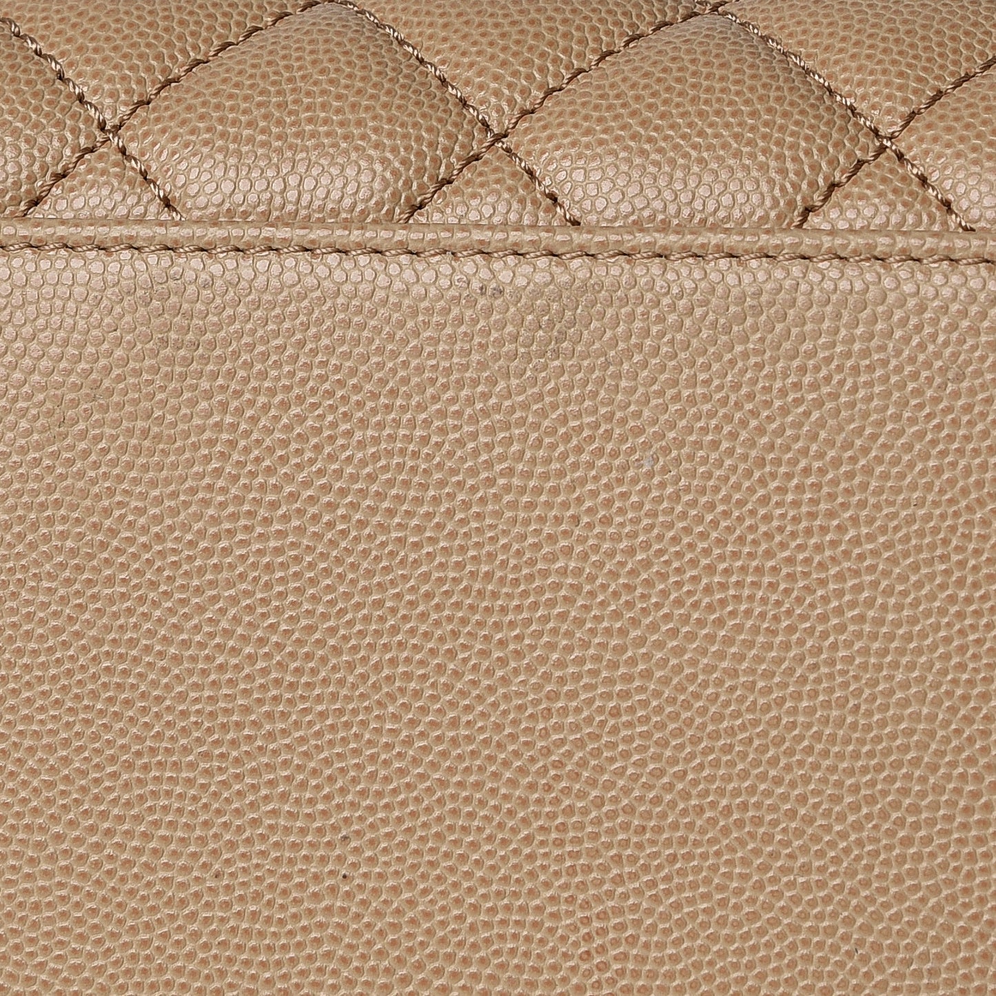 Caviar Lizard Embossed Quilted Small Coco Handle Flap Beige