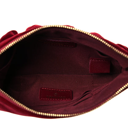 Chanel Velvet Pouch Burgundy 5 of 11