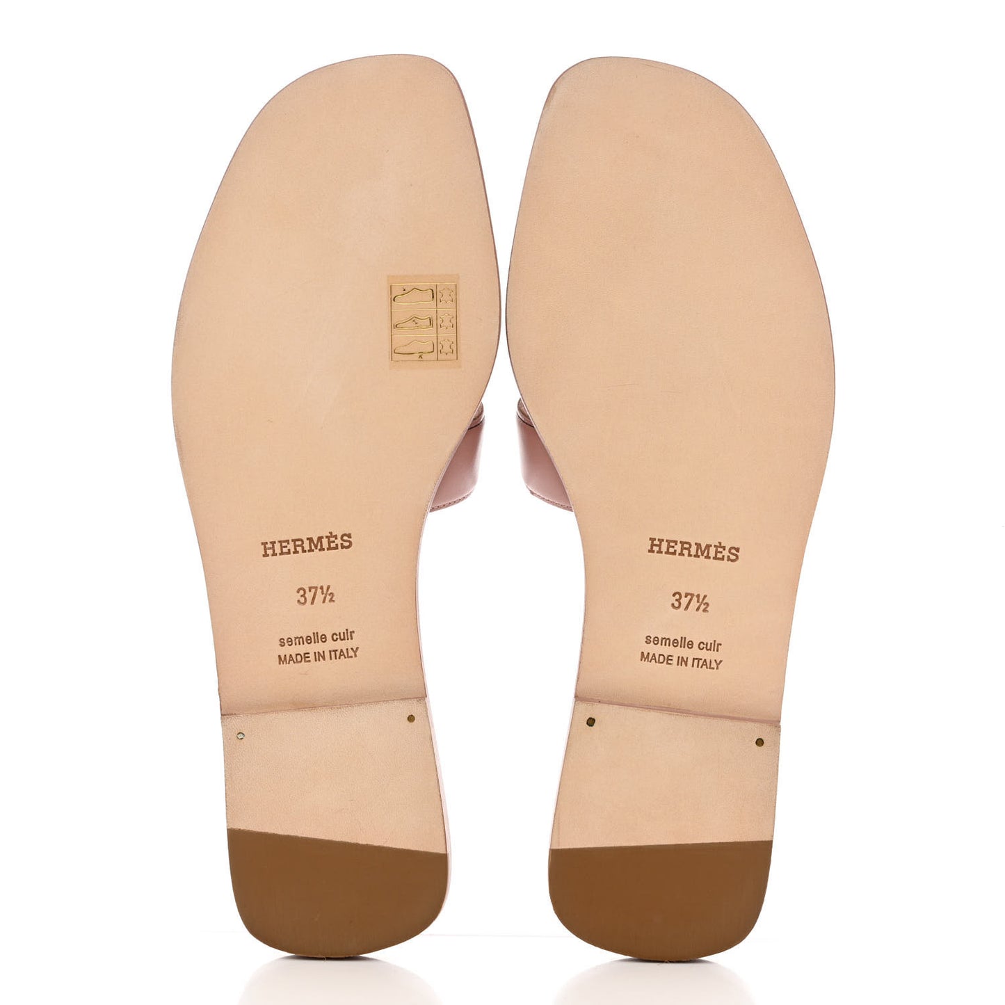 Box Calfskin Oran Sandals 37.5 Black Vieux Rose