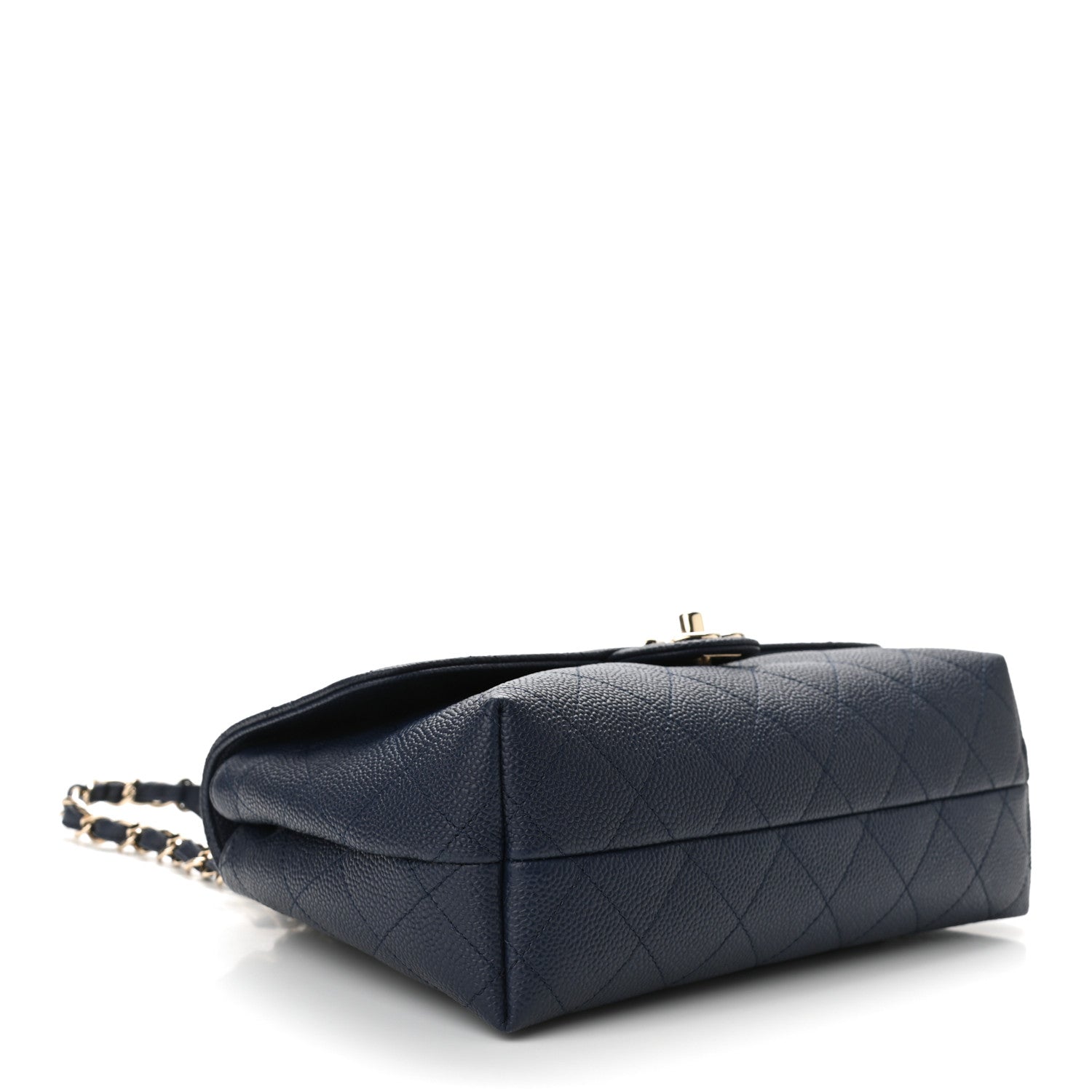 Chanel Caviar Quilted City Walk Flap Navy Blue 4 of 11