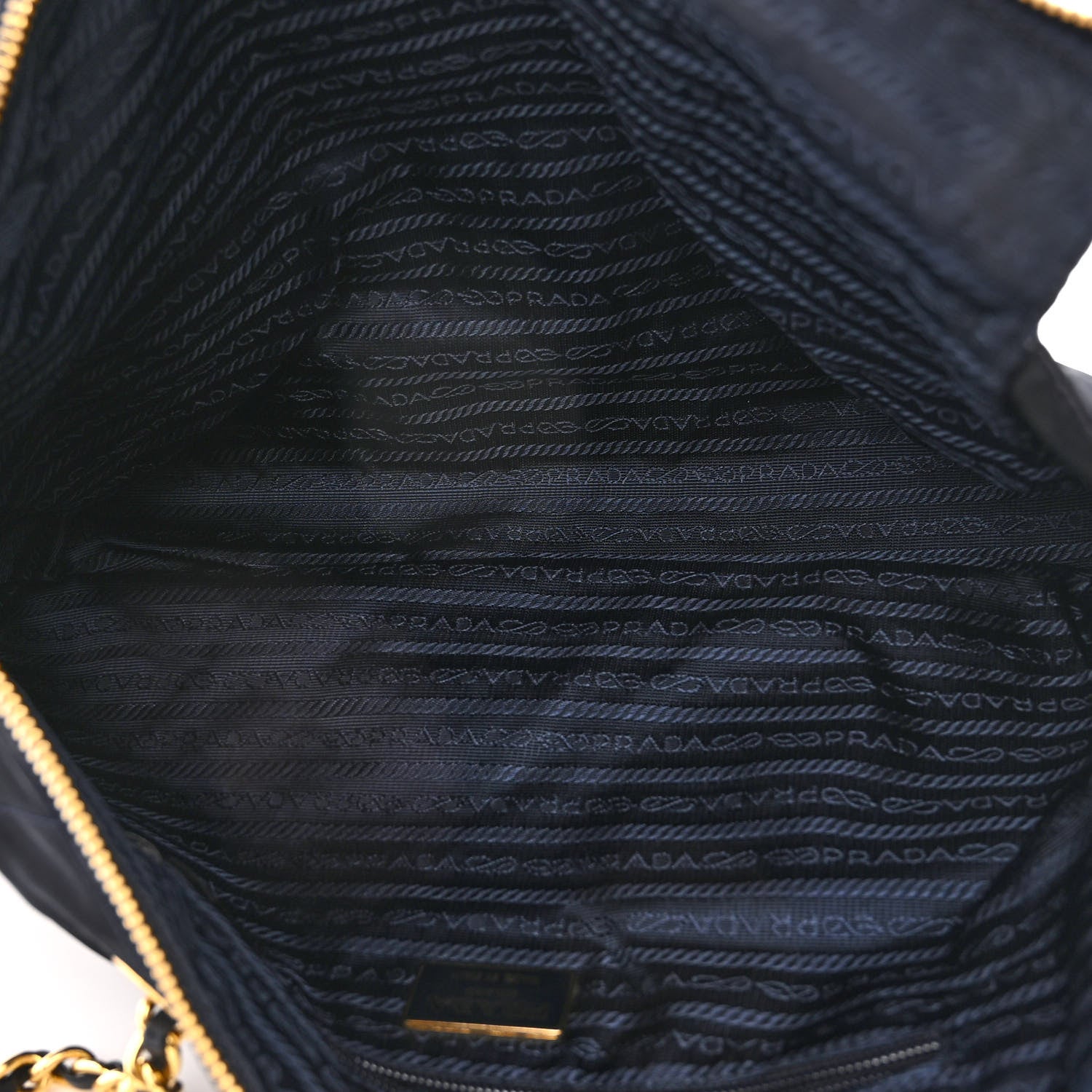 Prada Nylon Tessuto Quilted Shoulder Bag Blue 5 of 9