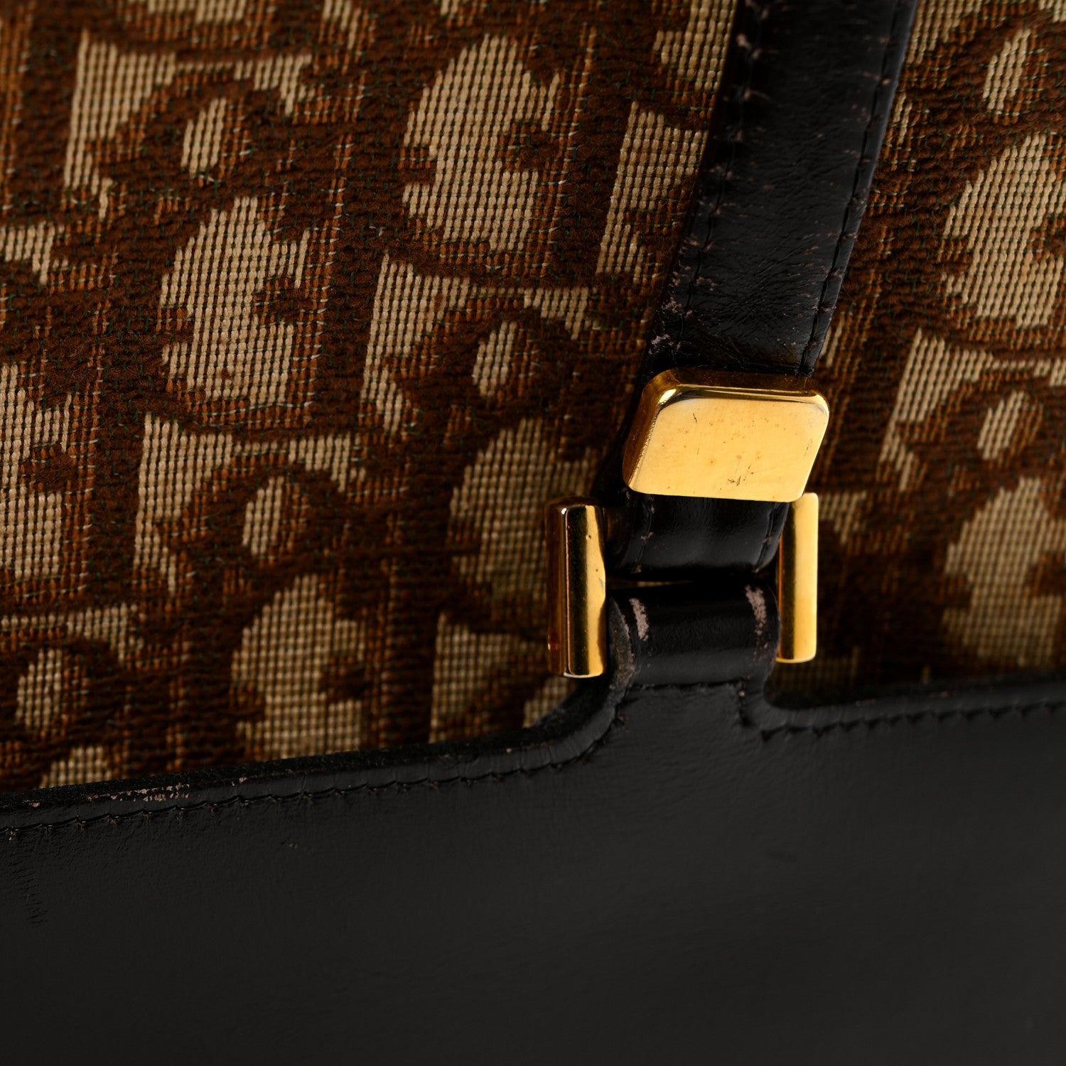 Christian Dior Monogram Trotter Shoulder Bag Brown 13 of 14