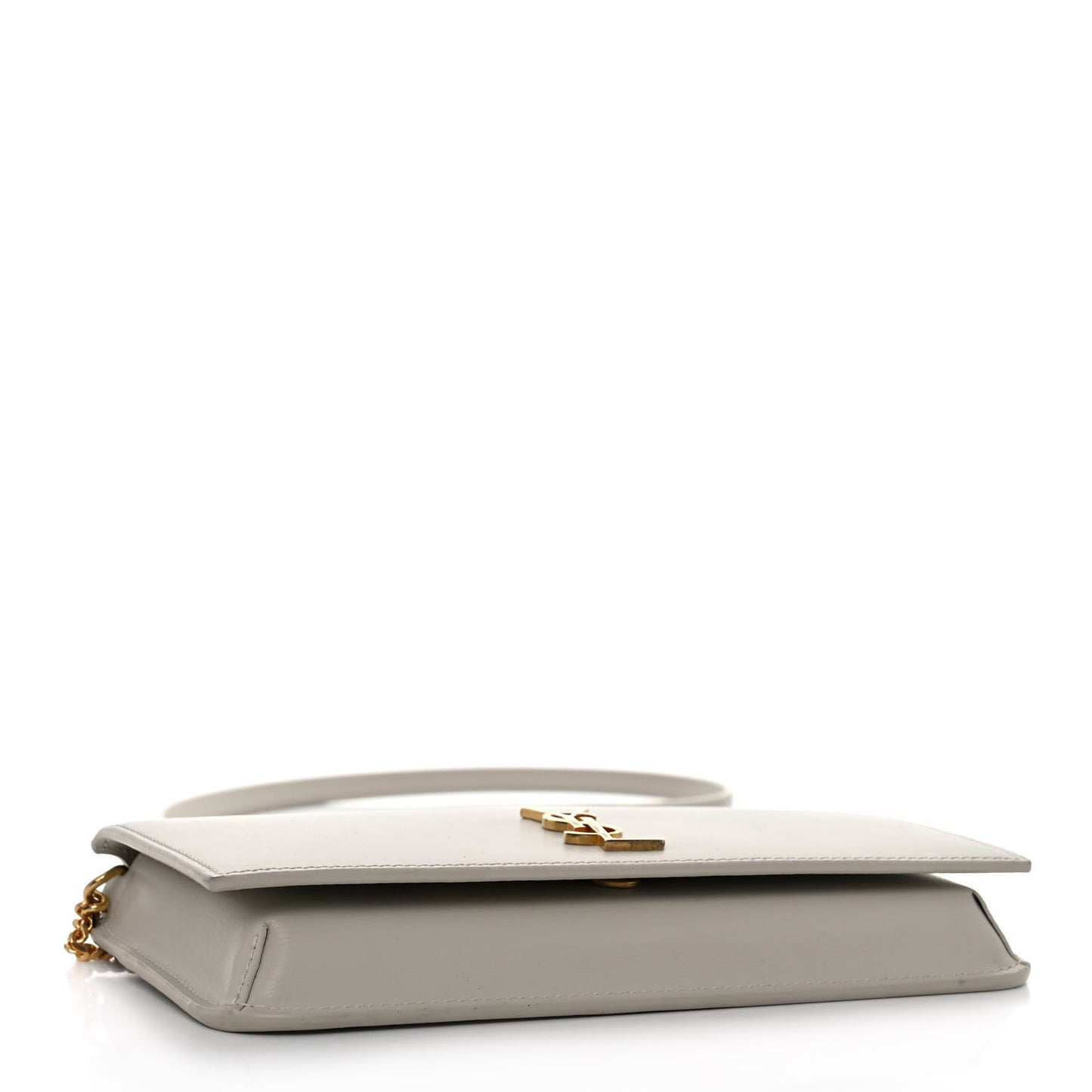 Smooth Calfskin Monogram Phone Holder Crossbody Blanc Vintage