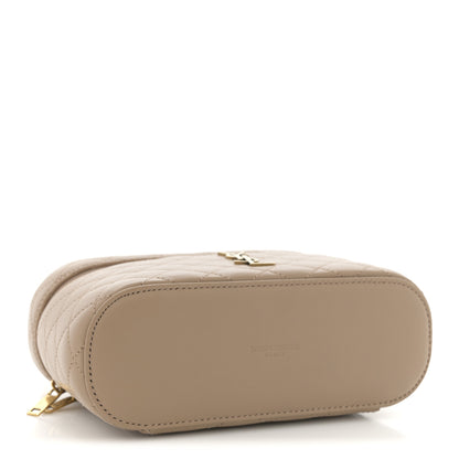 Saint Laurent Lambskin Quilted Mini Gaby Vanity Case Dark Toffee 4 of 10