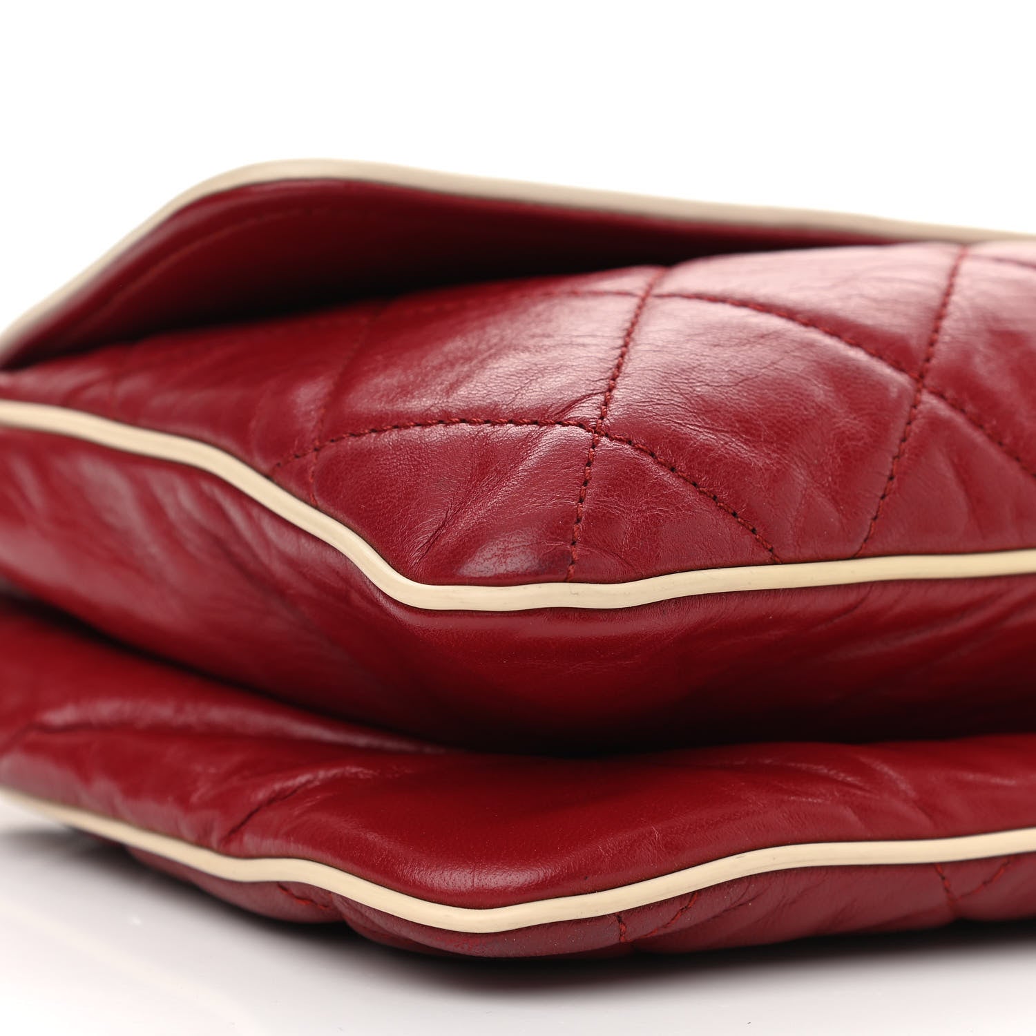 Chanel Lambskin East West Mademoiselle Flap Red 9 of 11