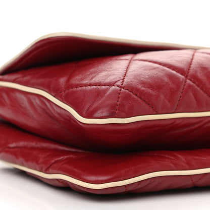 Chanel Lambskin East West Mademoiselle Flap Red 9 of 11