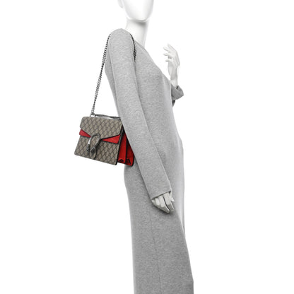Gucci GG Supreme Monogram Small Dionysus Shoulder Bag Red 2 of 11