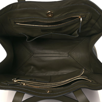 Valentino Garavani Nappa Canvas Camo Medium Rockstud Soft Tote Green 5 of 8