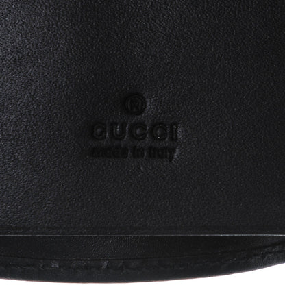 Gucci Denim Monogram 6 Key Holder Case Black 6 of 6