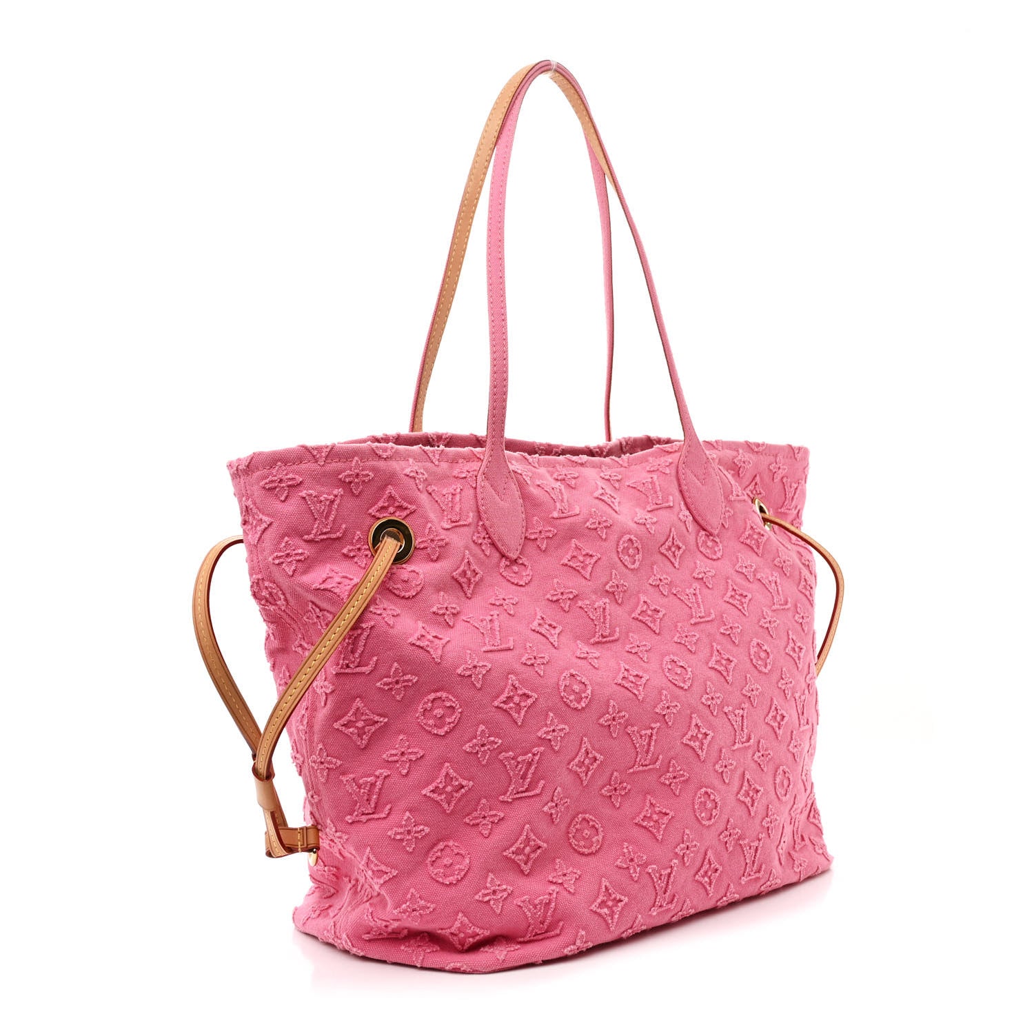 Louis Vuitton Monogram Denim Neverfull MM Rose 3 of 9