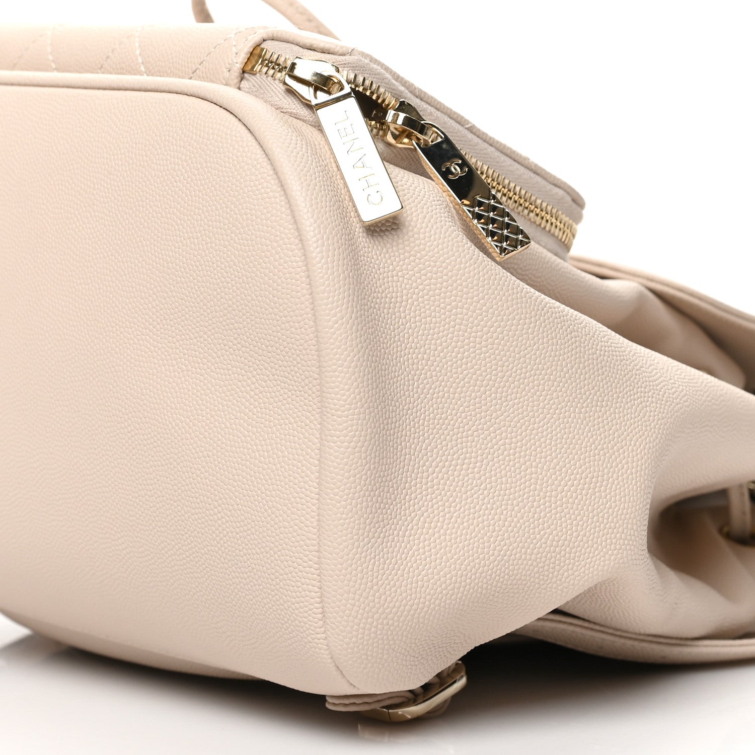 Chanel Caviar Quilted Business Affinity Backpack Beige 10 of 10