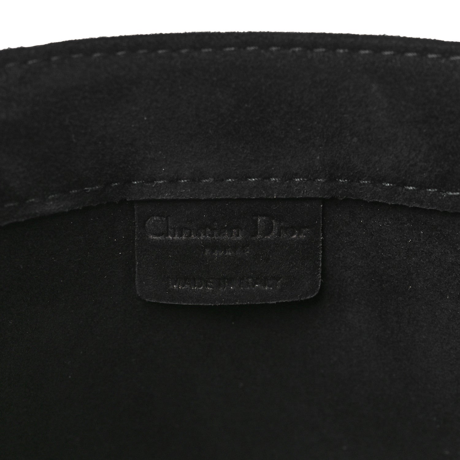 Christian Dior Suede Large La Terre Earth Book Tote Black 5 of 7