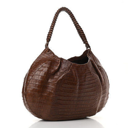 Nancy Gonzalez Crocodile Tote Brown 2 of 8