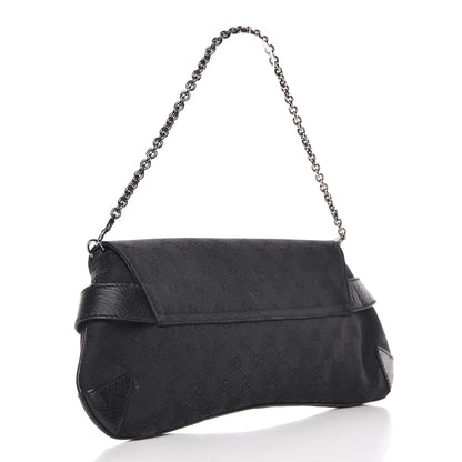 Gucci Monogram Horsebit Clutch Black 1 of 6