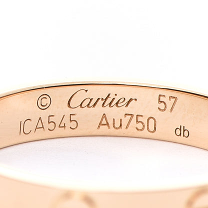 Cartier 18K Yellow Gold 3.5mm LOVE Wedding Band Ring 57 8 4 of 5